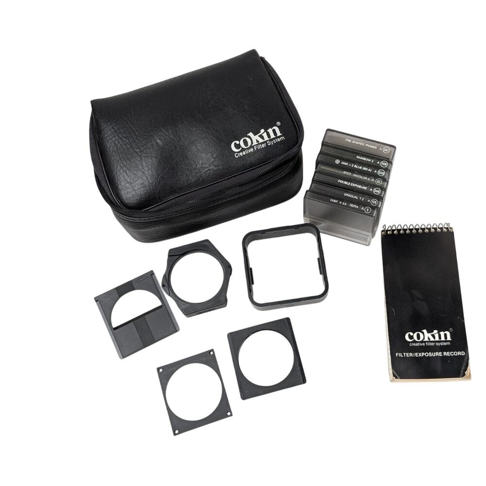 Cokin A Series Filter Kit Lot Frames Aperture Masks ND Grad Rings Case